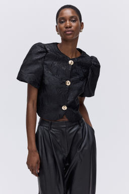 Blusa con manga puffy - H&m фото 7