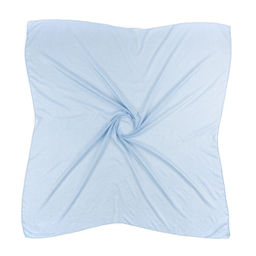 Платок турецкий на голову, однотонный MAGROM, голубой, 90 х 90 см, из 100% хлопка