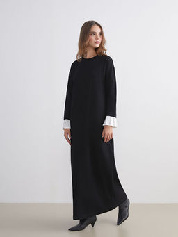 Bisiklet Yaka Sweat Elbise