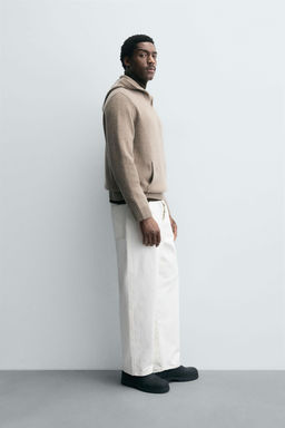 100% WOOL HOODIE JUMPER - Zara фото 4