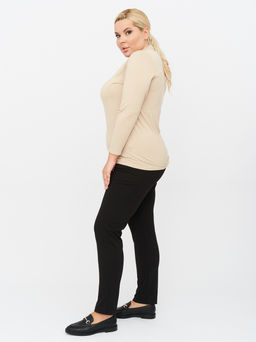 Брюки из плотного трикотажа BB13606BLK01