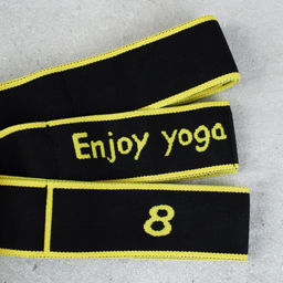 Ремень эластичный для йоги Woohooo Yoga Belt / 8 петель/ желтый / уп 50 - ГалеонТрейд фото 4
