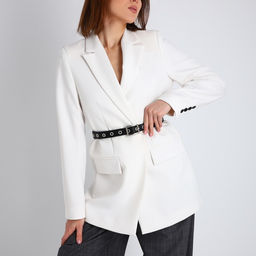 Ремень женский, ширина 2.5 см, люверсы, пряжка металл, цвет чёрный - Simaland фото 2