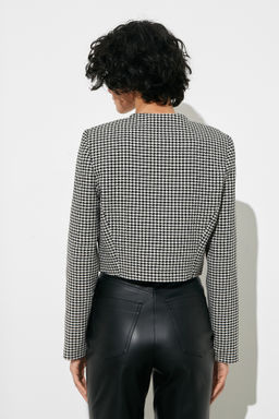 Жакет укороченный из твида с клапанами - Mollis фото 5