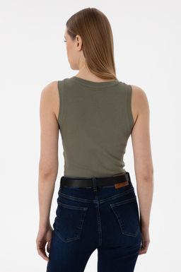 Kad_n Koyu Haki Basic Ti__rt Sepette S_rpriz _ndirim - U.s. polo assn фото 5