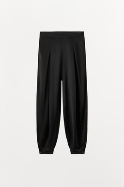 FLOWING SATIN SAROUEL TROUSERS - Zara фото 3