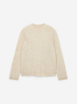 Jersey de lana con cuello redondo