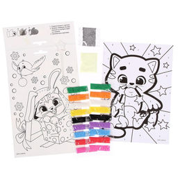 Лунная фреска «Новый год! Котик», А5