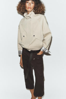 OVERSIZE HIGH NECK BOMBER JACKET - Zara фото 5