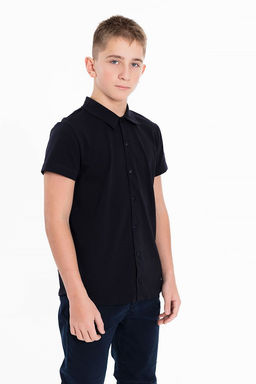 Рубашка для мальчика М224112а синий - Елена фото 3