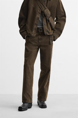 LIMITED EDITION RELAXED BELT JEANS - Zara фото 2