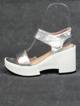 08-QL6989-1B WHITE Босоножки женские (натуральная кожа)