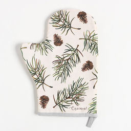 Варежка-прихватка Christmas tree 20х28см, саржа, 100% хлопок, ватин 250г/м2 - Этель фото 3