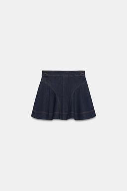FALDA CORTA DENIM ZW COLLECTION / Azul - Zara фото 9