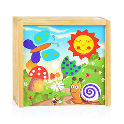 Пазл-вкладыш Солнечный день в коробке - Щепочка фото 2