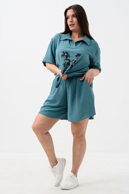 Комплект (рубашка+шорты) с печатью 52469