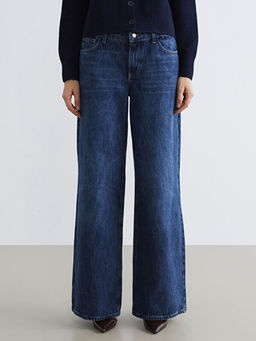 Wideleg Kad?n Jean Pantolon