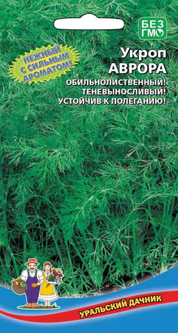 Укроп АВРОРА  Обильнолиственный! Теневыносливый! Устойчив к полеганию! Очень долго не уходит в зонтик!
