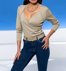 Пуловер, серый