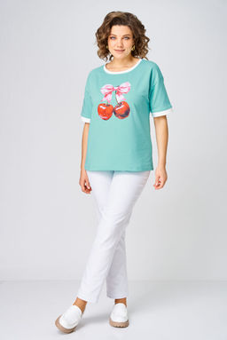 Джемпер Rumoda 2285 бирюзовый  фото 3