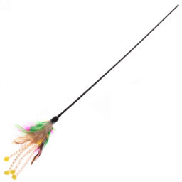 Цена за 6 шт. Игрушка для кошки на палочке "Пушистик" 60см