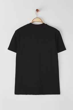 TRENDYOL MAN Siyah Regular/Normal Kesim Etiket Detayl? Dokulu T-Shirt TMNSS25TS00036 - Trendyolmilla фото 3