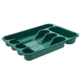 Лоток для столовых приборов в ящик, 5 секций, 33×26 см, пластик, МИКС