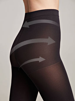 Колготки теплые CONTE Плотные матовые колготки VELOUR ACTIVE 100 Lycra® anthracite - Conte elegant фото 3