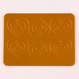 Украшение для торта Сердечки классические, цвет золото