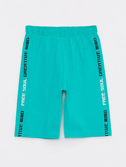 Beli Lastikli Bask?l? Pamuklu Erkek ?ocuk Pijama ?ort 2li - Waikiki фото 2