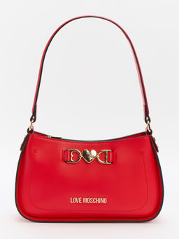 Женская сумка на плечо LOVE MOSCHINO LOVE CHAIN STRAP Артикул 4377089, рубиновый