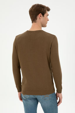 Мужской свитер цвета хаки Неожиданная скидка в корзине - U.s. polo assn фото 5