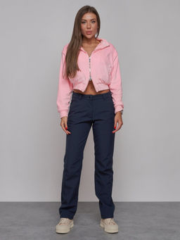 Брюки спортивные софтшелл MTFORCE женские синего цвета 2410S  фото 2