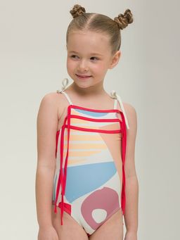 PELICAN, купальник для девочек, Молочный