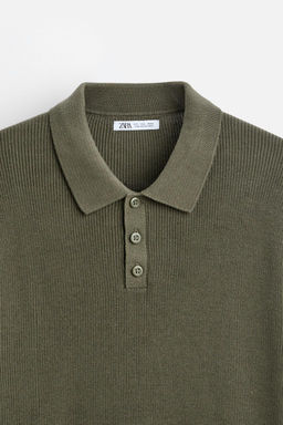 PURL KNIT POLO SHIRT - Zara фото 24