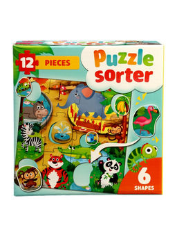 Sorter puzzle 12pcs, 6 shapes
