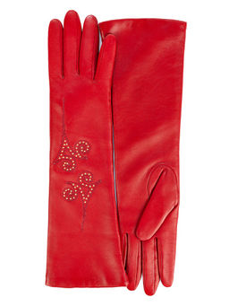 Перчатки женские ш+каш. F-IS0018 red - Eleganzza фото 2