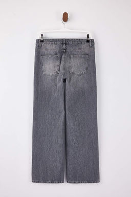 Mavi Dusuk Bel 100% Pamuk Wide Leg Genis Paca Jeans TWOSS26JE00131 - Trendyolmilla фото 4