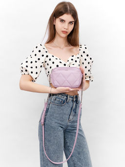 LACCOMA сумка Джулия-ЛЦ802-сиреневый эко кожа хлопок