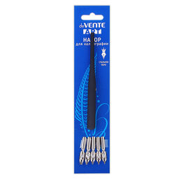 Перья ширококонечные "Art" 5 шт, классические, размер 0,65, 1, 1,5, 2,3, 3 мм, с держателем в комплекте.