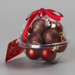 Ёлочные игрушки Шедар грация, шары новогодние, d=3 см, 12 шт. - Зимнее волшебство фото 3