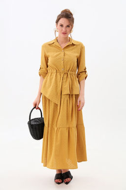 Юбка NIKVA н559-8 горчица