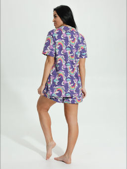 Нимфа пижама женская (фиолетовый) - Lovetex фото 3