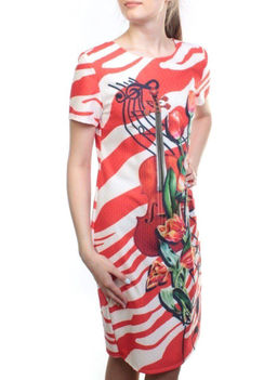 P307 RED Платье женское (100% полиэстер)