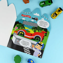 Книжка-картинка для детей. Серия Книжка с наклейками арт. 72150 КРУТЫЕ ГОНКИ /200х260 мм,