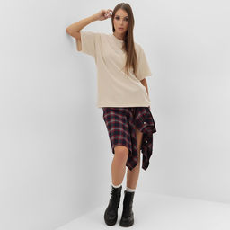 Футболка из вареного хлопка женская Mist Icon, размер M, молочная