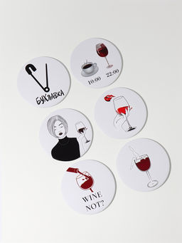 Зеркало WINE NOT, d 7,5 см, рисунок МИКС - Queen fair фото 7