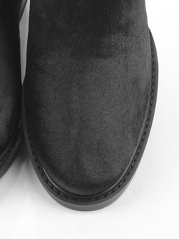 04-HJM3013 BLACK Ботинки зимние женские (натуральная кожа, натуральный мех)