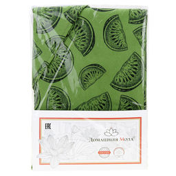 Астурия, зеленый Скатерть 200х145см, длина стола до 160см, на 6-8 персон, хлопок Премиум 186г/м2, Домашняя мода (Россия)  фото 5