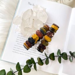 Браслет из Тигрового, Соколиного и Бычьего глаза 19 см